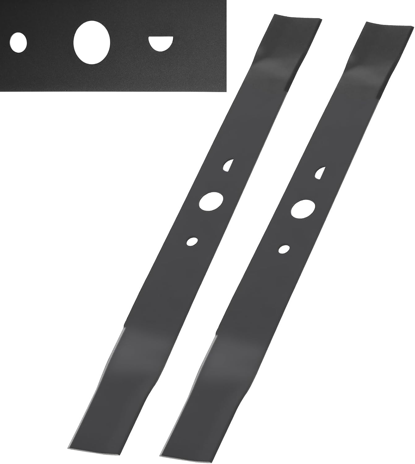 20 Inch Lawn Mower Replacement Blade Compatible with Ryobi 40V Brushless RY40180, RY40190, RY401110 Model Mowers, Replaces AC04020, Half‑Moon   Round Center Hole